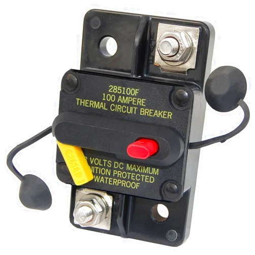 Blue Sea Systems 7186 285 Series Circuit Breaker, Surface Mount, 80A DC