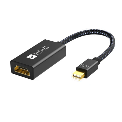 IVANKY 4K Active Mini DisplayPort to HDMI Adapter, 4K@60Hz, Thunderbolt 1&2 to HDMI [0.24m/0.65FT, Super Slim] Mini DP to HDMI Adapter for MacBook Air/Pro, Surface Pro/Dock/Book, Monitor, Projector