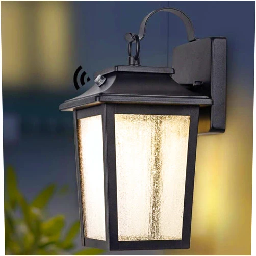 FILIYANO LED Dusk to Dawn Outdoor Wall Lantern with Sensor - Exterior Porch Lighting Fixtures, Black Outside Wall Mount Sconce with 13W 3000K for House Garage, Doorway Garden Patio, 100% Waterproof Anti-Rust