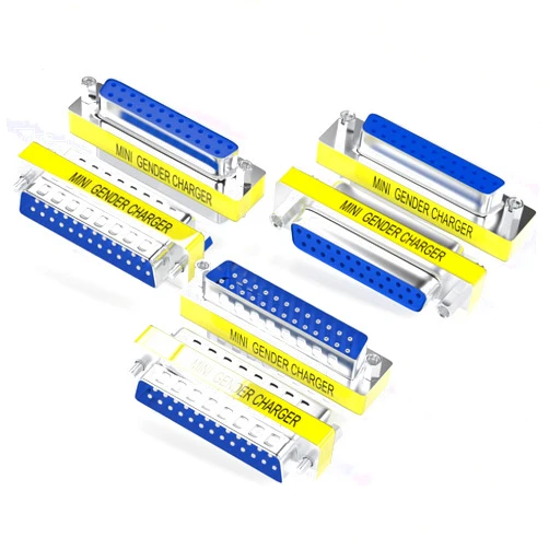 Warmstor 6-Pack DB25 25Pin Female to Female Male to Male Mini Gender Changer Coupler Adapter RS232 Serial Cable Connector