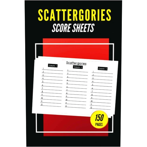 Sandra P. Robles Scattergories Score Sheets: Scattergories Game Refill Sheets 150 Pages for Playing | Scattergories Board Game Answer Pad Refills for Scattergories | Simple Design (Scattergories Refill Sheets)