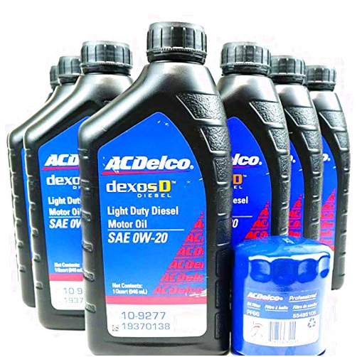 ACDelco AC Delco DexosD 0w-20 Engine Oil and Oil Filter Change Kit For 3.0L Duramax Diesel LM2