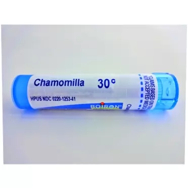 Boiron Chamomilla 30c, 80 Pellets Per Tube (2 Tubes)