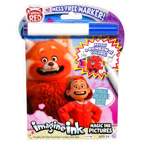 Bendon Imagine Ink Turning Red Magic Ink Pictures and Game Book with Mess Free Marker