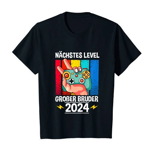 Ich Werde Großer Bruder Geschenk Kollektion Kids Next Level Big Brother 2024 T-Shirt
