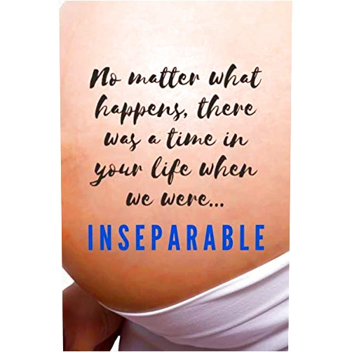 MS BREE SIMMONS No Matter What Happens, There was a Time in Your Life when We were ... INSEPARABLE: Expecting Mom's Journal Diary and Notebook for Notes During ... Shower Celebration Gift (Pregnancy Journals)