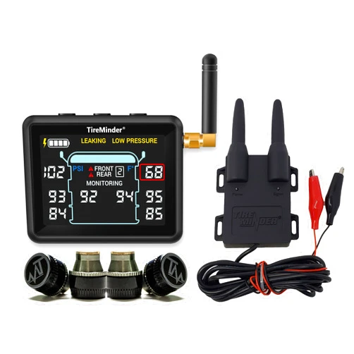 TireMinder i10 RV TPMS with 4 Transmitters, Black
