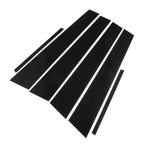 X AUTOHAUX 1 Set Glossy Black Car Door Window Pillar Posts Cover Trim Exterior Anti-Scratch Stickers for Dodge Charger 2011-2021