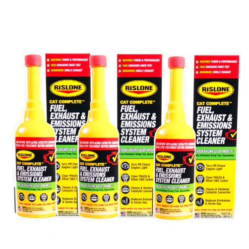 Rislone 4720 Cat Complete Fuel, Exhaust and Emissions System Cleaner, 16.9 oz, 3-Pack