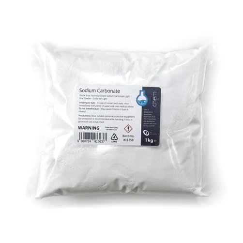 Intralabs Sodium Carbonate Light Fine Powder 1kg - Soda Ash Light