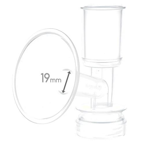 Maymom Breast Shield Flange Compatible for Ameda Breast Pumps MYA Joy Finesse (19 mm, 1-Piece)
