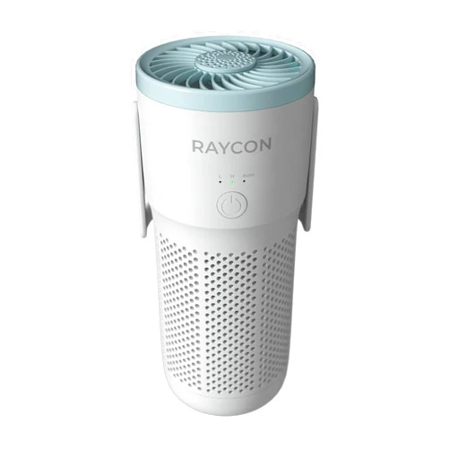 Raycon Portable Air Purifier, H13 Replaceable Hepa Filter, Adjustable Speeds, 2-in-1 Fragrance Diffuser and Air Purifier, Living Essentials (White)
