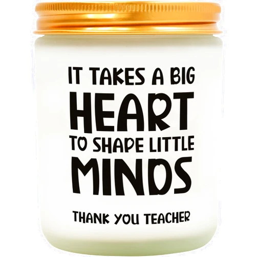 Treasure Cove Teacher Appreciation Gifts Thanksgiving Thank You Teacher Scented Candles for Teachers' Day Christmas Birthday Retirement Graduation Party Supplies