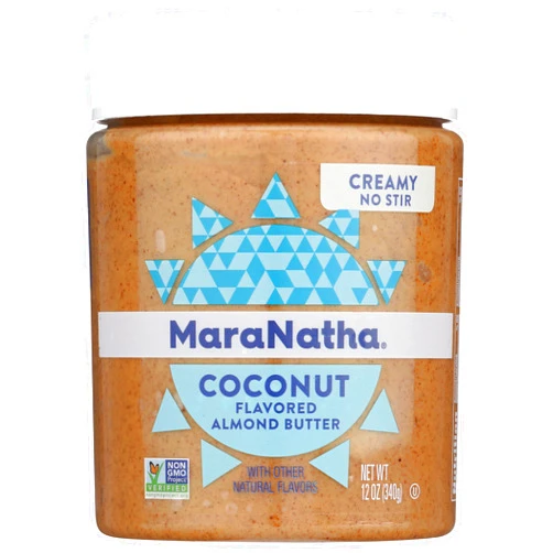 MaraNatha Creamy Roasted Coconut Almond Butter, No Stir, 12 Ounce Jar