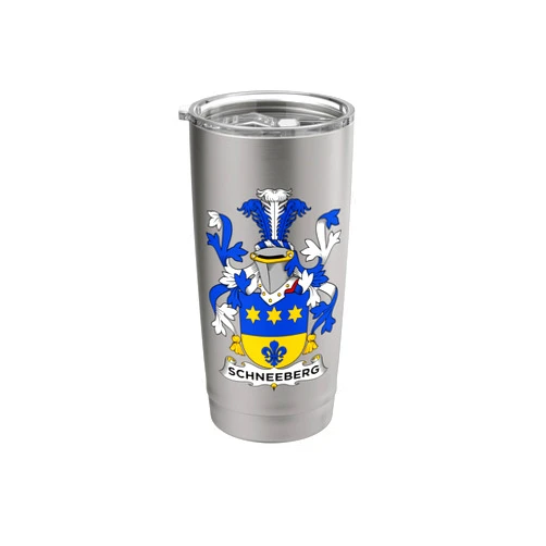 Family Crest and Coat of Arms clothes and gifts Schneeberg Coat of Arms - Family Crest Stainless Steel Insulated Tumbler