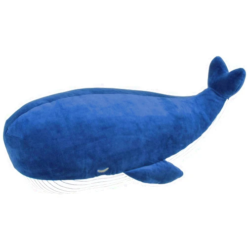 LIV HEART Comolife Cute Whale Plush Soft & Comfortable Body Pillow, Size : W23.79 x D12.48 x H7.8 Inch