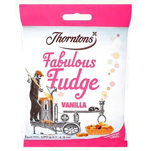 Thorntons Vanilla Fudge Bag 140g - Pack of 6
