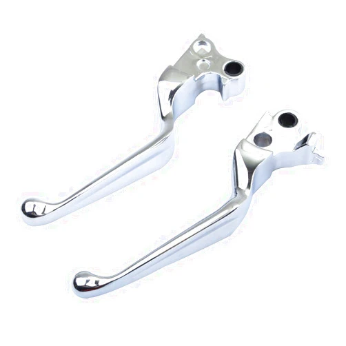 Vkinman Chrome Hand Levers Brake Lever + Clutch Lever Replacement for Harley Hand Controls 1996-2006