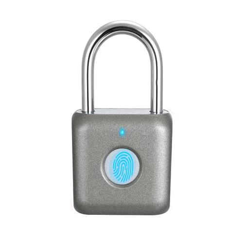 Dhiedas Fingerprint Padlock, Dhiedas Smart keyless Locker Lock, Biometric Finegrprint Lock, Small Lock with USB Rechargeable, for Gym, Door, Luggage, Suitcase, Backpack, Bike, Office(Only Fingerprint)
