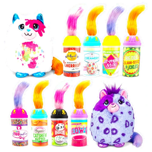 Basic Fun Misfittens Cats - Surprise Collectible Plush - Series 3 Wild Cats, Kittens, Stuffed Cat Plushie, Furry Surprise Toy for Girls, Boys, Kids and Toddlers Ages 3+, 1 Count (Pack of 1)