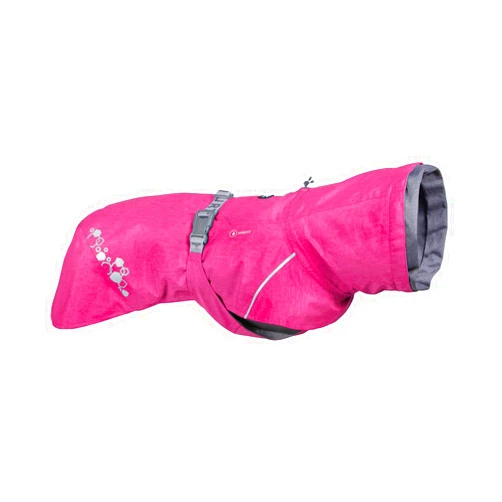Hurtta Monsoon Coat II ECO, Wet Weather Dog Raincoat Coat, Ruby, 12 in