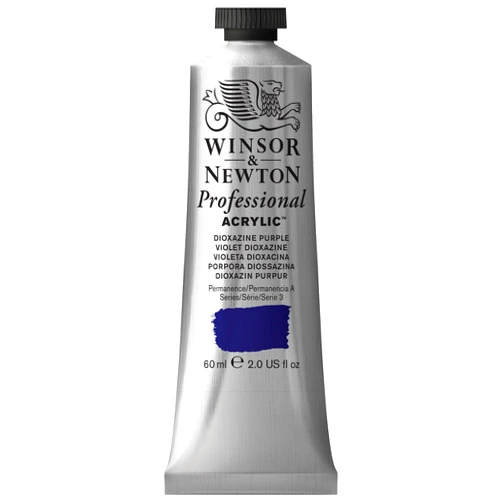 Winsor & Newton Professional Acrylic Paint, 60ml (2-oz) Tube, Dioxazine Purple