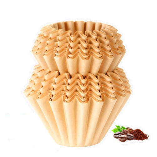 Velloray 100 Count Unbleached Coffee Filters, 1-4 Cup Natural Basket Coffee Filter Paper for Single Serve Coffee Maker, Small Pour Over and Drip Pot, Mini Coffee Travel Brewer
