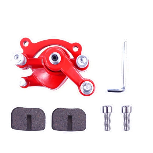JOYYANGFANG Rear Disc Brake Caliper With Replaced Pad for MBX10 MBX11 80cc MM-B80 105cc MM-B105 CT100U CC100X Trail Mini Bike 47 49cc Mini ATV Gas Scooter Dirt Pocket Bike，Red