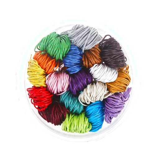 CCINEE 196yards Waxed Cotton Cord 32.8ft/Color Bracelet Thread 1mm Diameter for Jewelry Making Leather Craft DIY(18 Colors) by CCINEE