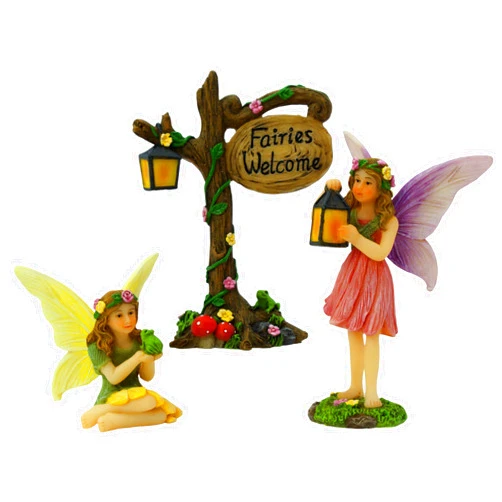 PRETMANNS Fairies for Fairy Garden - Fairy Garden Accessories, with Garden Fairies - Colorful Supplies for a Miniature Garden