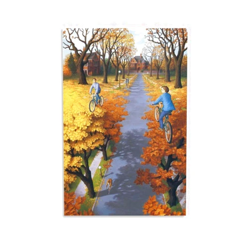 GUNTUZI Art Print Poster By Rob Gonsalves Artist Magic Realism (3) Home Decor Poster Canvas Wall Art Posters For Room Aesthetic And DecorPoster Wall Art Canvas Prints Home Dorm Bedroom Kitchen Office Bathroom