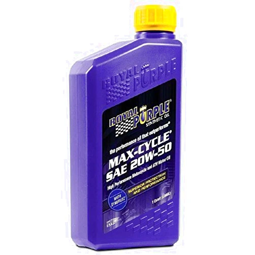 Royal Purple 06316-6PK Max-Cycle 20W-50 High Performance Synthetic Motorcycle Oil - 1 qt. by Royal Purple
