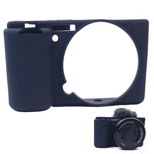 UGpine Accessories Compatible for ZVE10,Soft Silicone Protective Cover for S0ny ZV-E10 ZVE10 Camera,Lightweight Rubber Cover for S0ny Alpha ZVE10(Black)
