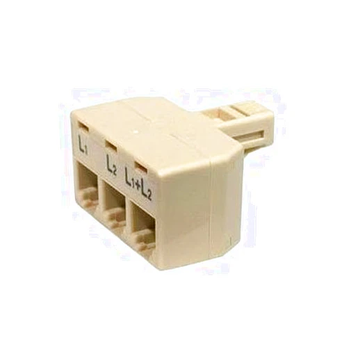 Steren 4-Conductor 2-Line Split Adapter (300-324)
