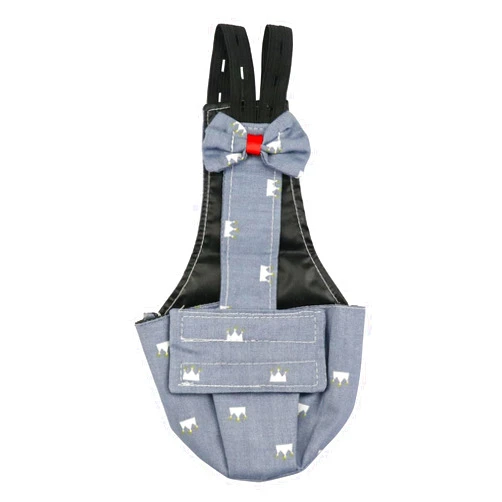 BestParts Adjustable Diaper Waterproof Reusable Diapers, Cloth Diaper Wearable Poultry for Farm Pet Goose, Pet Duck,Pet Chicken, (Grey Crown, S(0.55-1.65pounds), 1, Count)