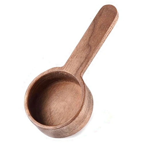 BEST HOUSE Coffee Spoons, Wooden Tablespoon Scoop, Wooden Coffee Ground Spoon, Measuring for Ground Beans or tea, Soup Cooking Mixing Stirrer Kitchen Tools Utensils, 1 Wooden Tea Scoop(3.86 inches)