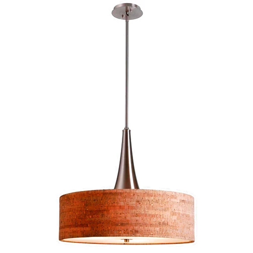 Kenroy Home 93013BS Bulletin 3-Light Pendant, Brushed Steel