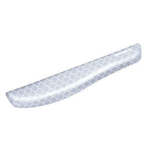 Fellowes PlushTouch Keyboard Wrist Rest 18 1/8 x 3 3/16 x 1 Gray/White Lattice FEL9549801
