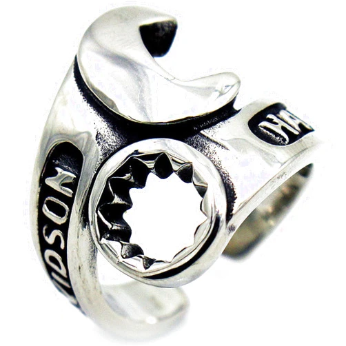 Generic Men's Stainless Steel Wrench Tool Shape Ring - Fashion Punk Biker Retro Open Band, Hypoallergenic, Tool Shape rings for men