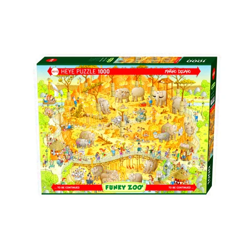 Heye African Habitat 1000 Piece Marino Degano Funky Zoo Jigsaw Puzzle