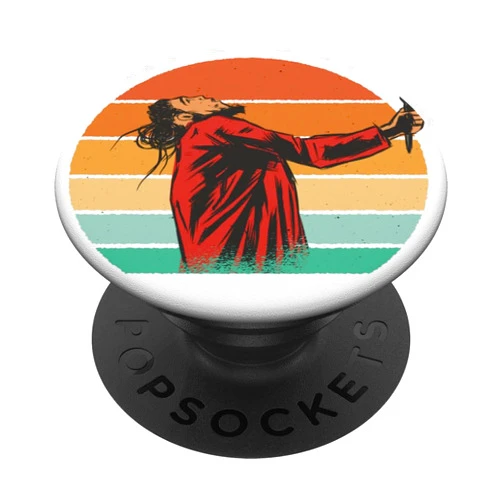 Musikinstrumente Gitarristen lustige Sprüche Musicians with Microphone and Sunrise - Men Women Children PopSockets Standard PopGrip
