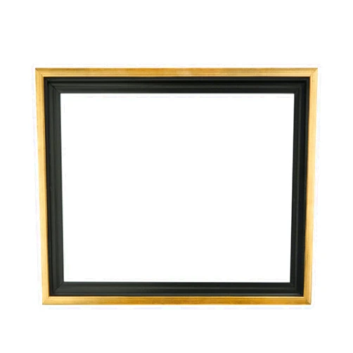 Jerry's Artarama Jerry's 3/4 Core Floater 6 Pack Frames for Canvas Artwork Display [10x10 - Black/Antique Gold] - Perfect for Home Wall Decor, Bedroom Wall Art, Living Room Decor - Wall Art Frame with Floating Effect