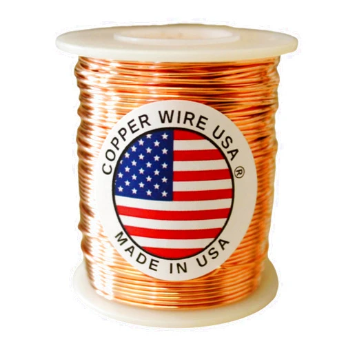 Copper wire USA Solid Copper Wire Dead Soft 1 Lb Spool (24 Ga / 793 Ft.)