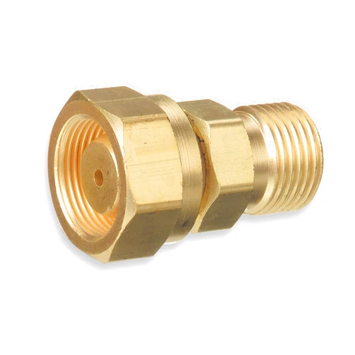 SÜA Acetylene Adaptor - CGA-520 (Size B Cylinder) to CGA-300 (Commercial Regulator) - SÜA CGA-520 to CGA-300