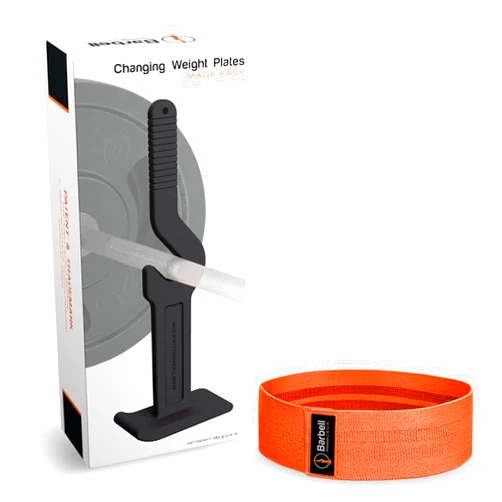Barbell Jack | Portable Deadlift Jack with Barbell Collars Clamps or a Resistance Band to Optimise your Workout, Gymbag Essential. Lifts 250 kg (550 lb)