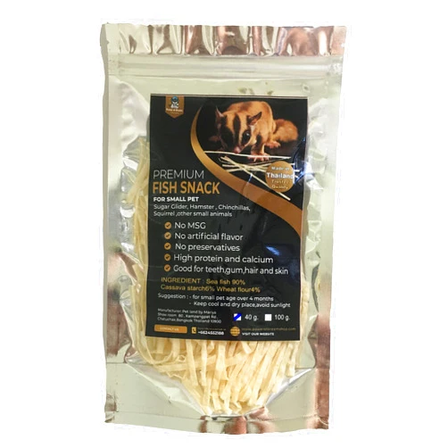 Power of Dream Premium Pet Food Supplies Fish Snack for Small Exotic pet,Sugar Glider, Hamster, Squirrel, Hedgehog, Chinchillas, Rabbit, Ferret, 40 g.