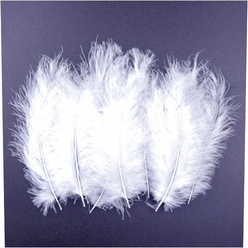 Wanruida 100pcs 4-6 Inches Fluffy Turkey Marabou Feathers for Crafts Dreamcatcher Fringe Trim Colored Feathers Accessories Pack