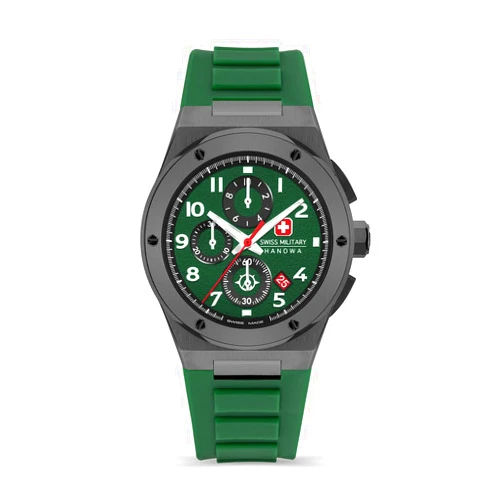Swiss Military Hanowa Analog SMWGO2102040, Green, bracelet