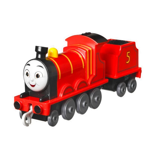 Thomas & Friends Fisher-Price die-cast Push-Along James Toy Train Engine for Preschool Kids Ages 3+