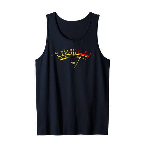 Funny VU Meter Sound Level Tee Shirt VU Meter Sound Level Studio Tank Top